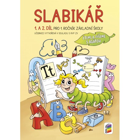 1A-07 Slabikář 1. a 2. díl Mechová (tvrdá) vazba - s Agátou