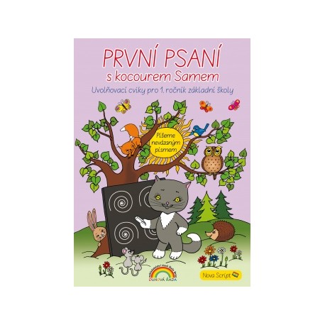 11-55N První psaní s kocousem Samem, nevázané písmo NOVA SCRIPT