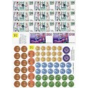 1-18 Papírové mince a bankovky (sada)