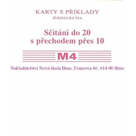 Sada kartiček M4 (sčítání do 20)