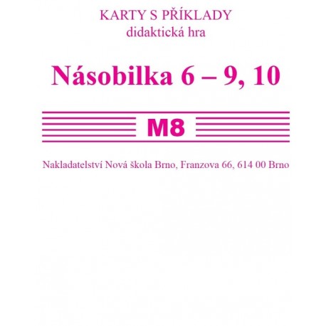 Sada kartiček M8 (násobilka 6-9,10)