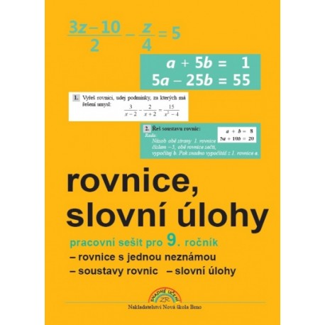 Rovnice a slovní úlohy 9 (prac. sešit)