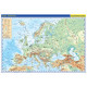 13722 Evropa - fyzická mapa