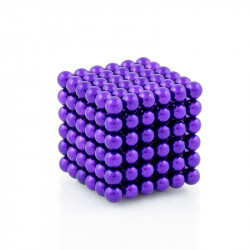 8656 NeoCube fialové – magnetická stavebnice, 216 kuliček, 5 mm