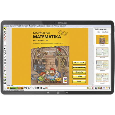 0435T1 MIUč+ Matýskova matematika 4 (1., 2. díl a Geometrie) – školní licence pro 1 učitele na 1 školní rok