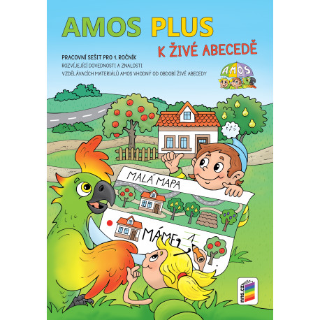 01A51 AMOS PLUS K ŽIVÉ ABECEDĚ se samolepkami