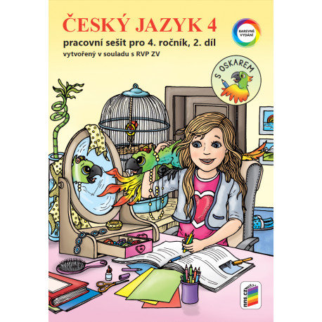 0452 Český jazyk 4, 2. díl s Oskarem (barevný pracovní sešit)