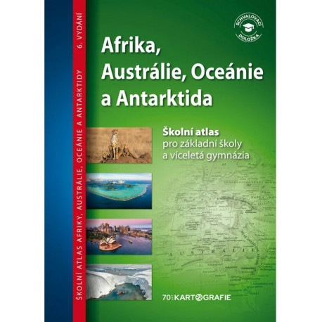 13715 Afrika, Austrálie, Oceánie, Antarktida - školní atlas